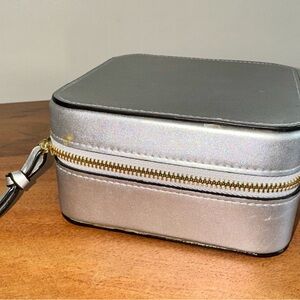 Silver Travel Jewelry Case